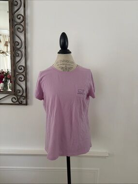 Vineyard Vines Women's Lavender Short-Sleeve Pocket Tee